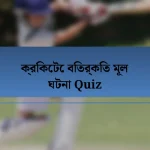 ক্রিকেটে বিতর্কিত মূল ঘটনা Quiz